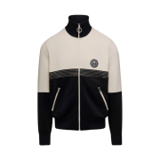 AMI de Coeur Patch Track Zipped Jacket Black Off White