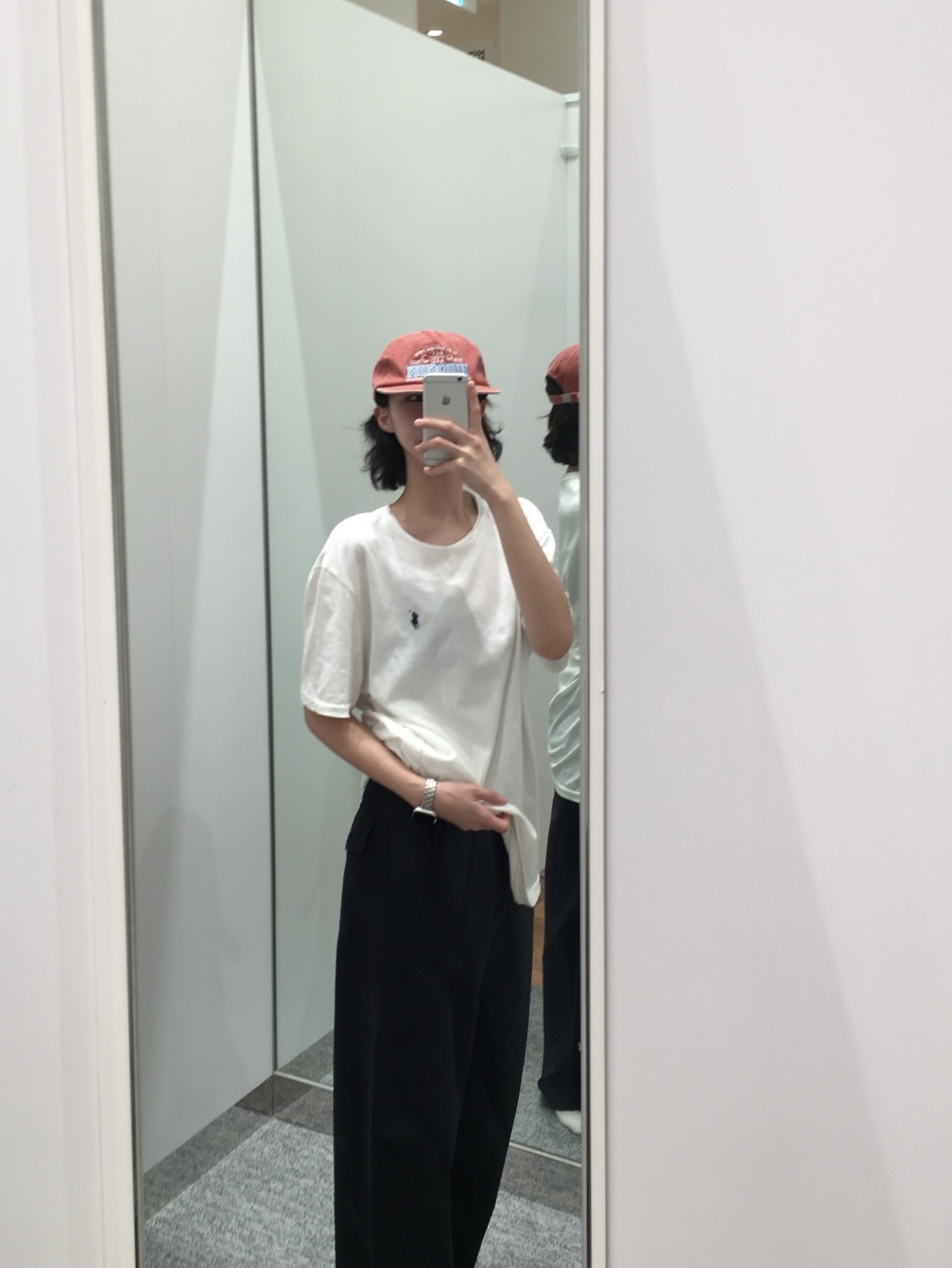 (W) Uniqlo Jersey Barrel Leg Pants Navy - KR 착용 스타일