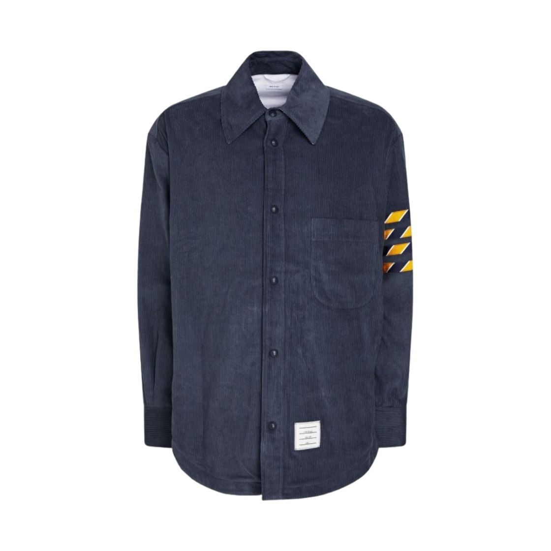 톰브라운 코듀로이 오버사이즈 셔츠 자켓 네이비