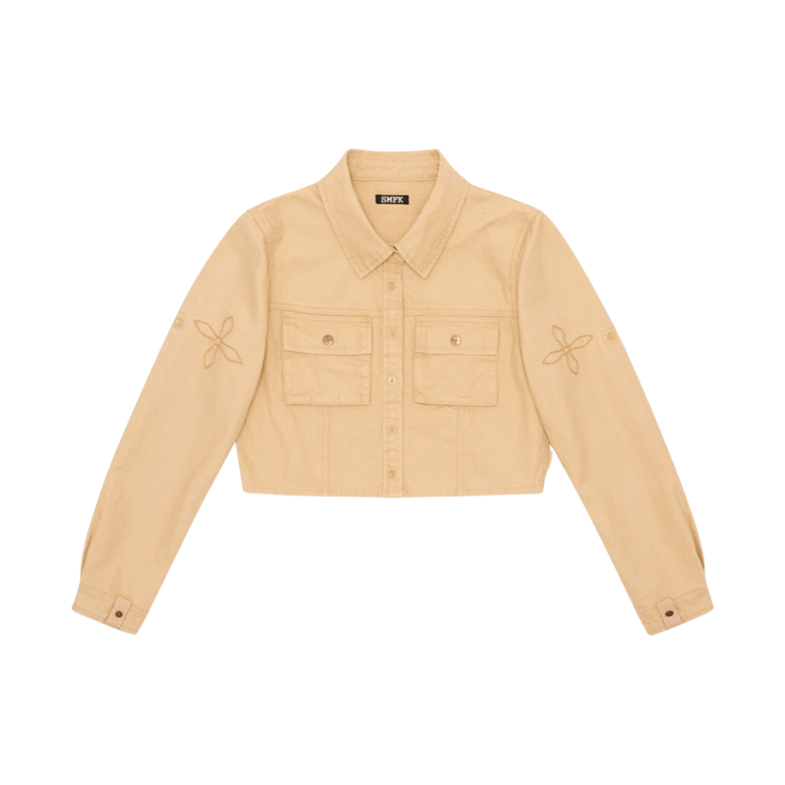 (W) 에스엠에프케이 컴퍼스 데저트 워크웨어 스타일 숏 셔츠 위트((W) SMFK Compass Desert Workwear Style Short Shirt Wheat)