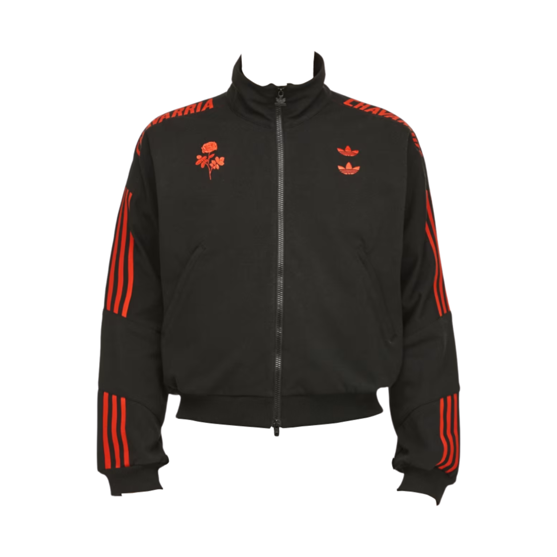 아디다스 x 윌리 차바리아 니트 트랙탑 블랙 - KR 사이즈(Adidas x Willy Chavarria Knit Track Top Black - KR Sizing)