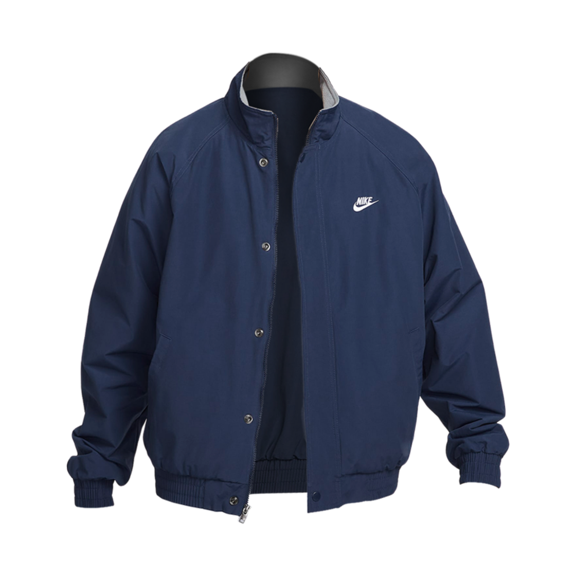 나이키 클럽 퓨추라 자켓 미드나잇 네이비 화이트 - 아시아(Nike Club Futura Jacket Midnight Navy White - Asia)