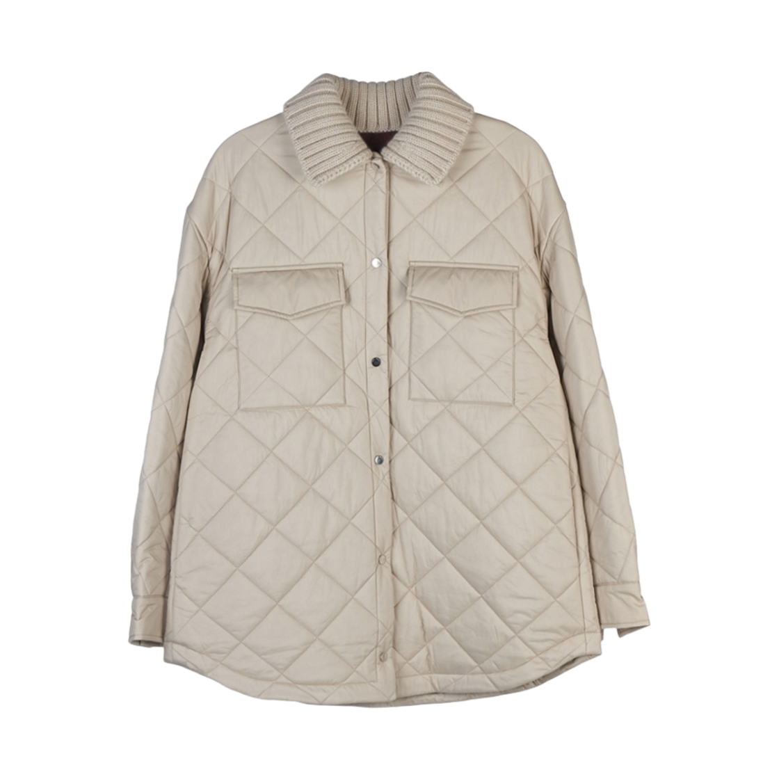 FAM4250-A193 (W) Loro Piana Rocar Overshirt Technical Fabric Natural Melange