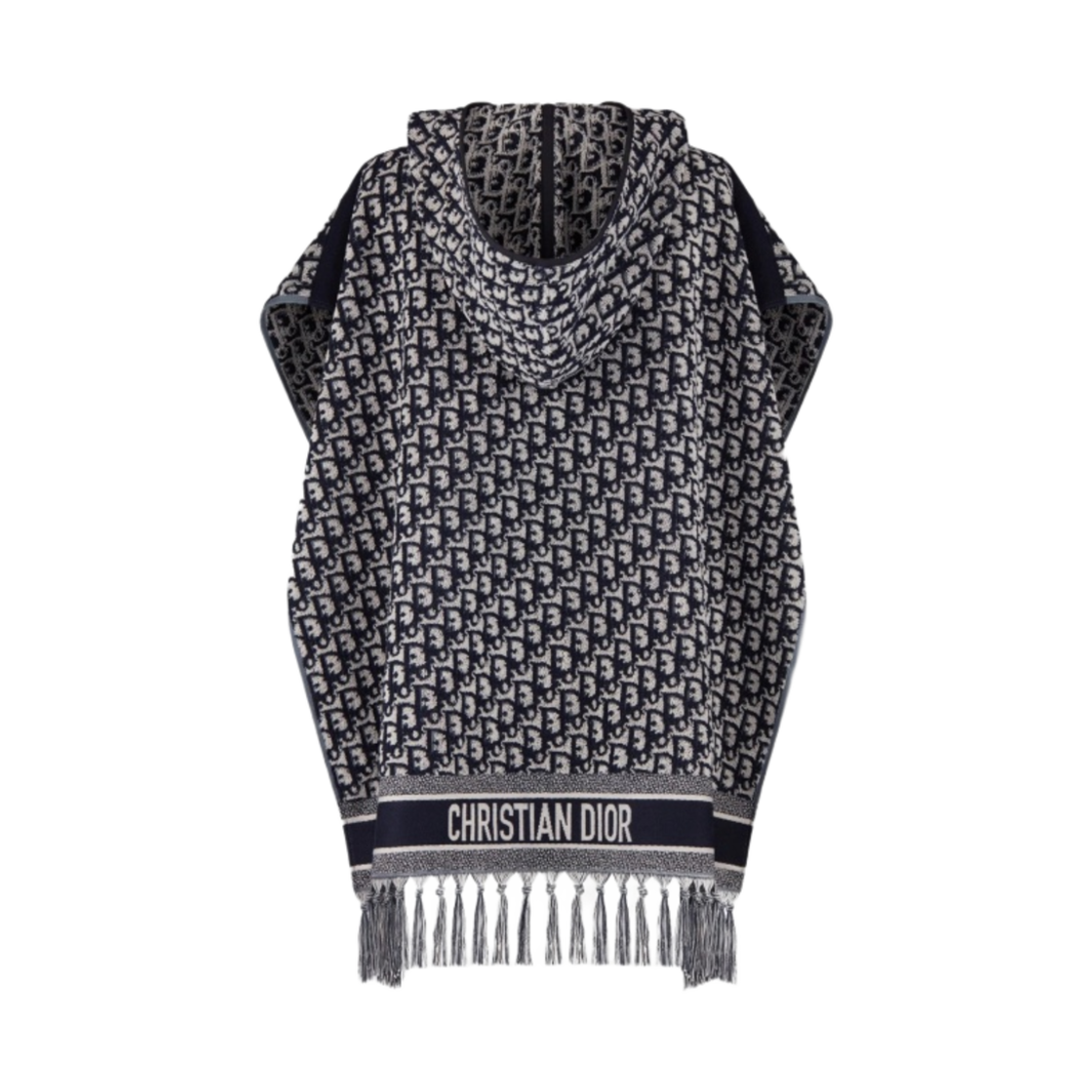 디올 오블리크 후드 판초 코튼 네이비 블루(Dior Oblique Hooded Poncho Cotton Navy Blue) - 2