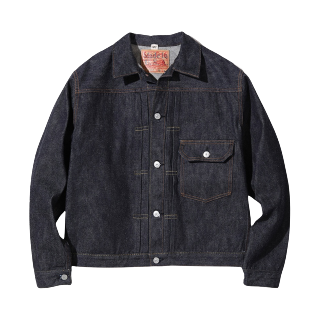 슈가 케인 메이드 인 USA 13온즈 블루 데님 블라우스 1937 모델 원 워시(Sugar Cane Made in USA 13 oz. Blue Denim Blouse 1937 Model One Wash)