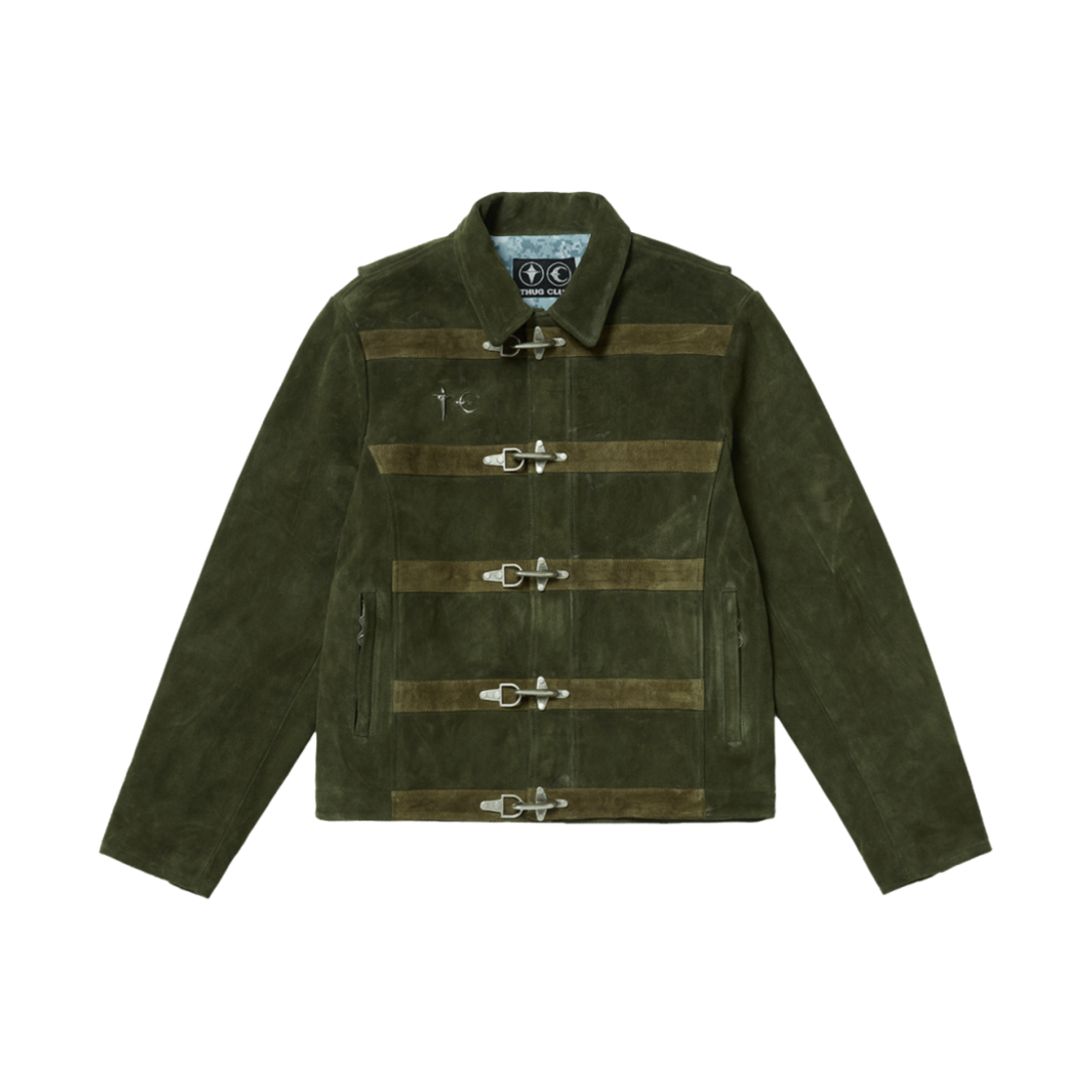 떠그 클럽 바이오 솔져 레더 자켓 카키(Thug Club Bio Soldier Leather Jacket Khaki) - 1