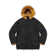 Supreme x Stone Island Formula Steel Reversible Faux Fur Parka Black - 22SS