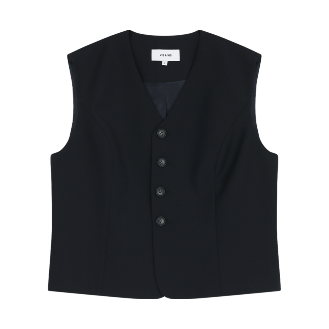 252-1702-55 VIS A VIS Summer Wool Waistcoat Navy