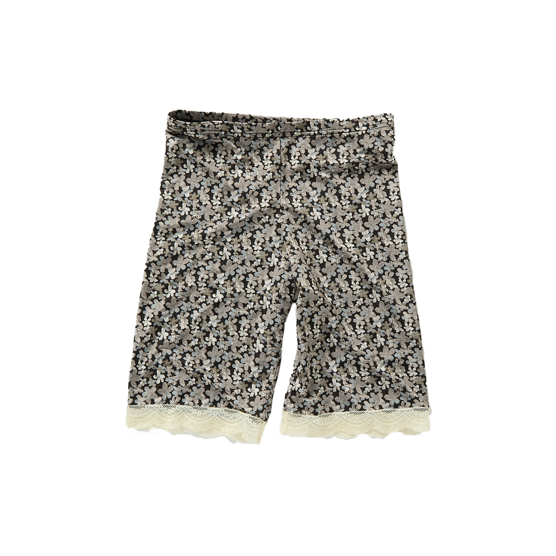 퍼버즈 우먼 레이스 트림 쇼츠 화이트 - 25FW(Perverze Women Lace Trim Shorts White - 25FW)