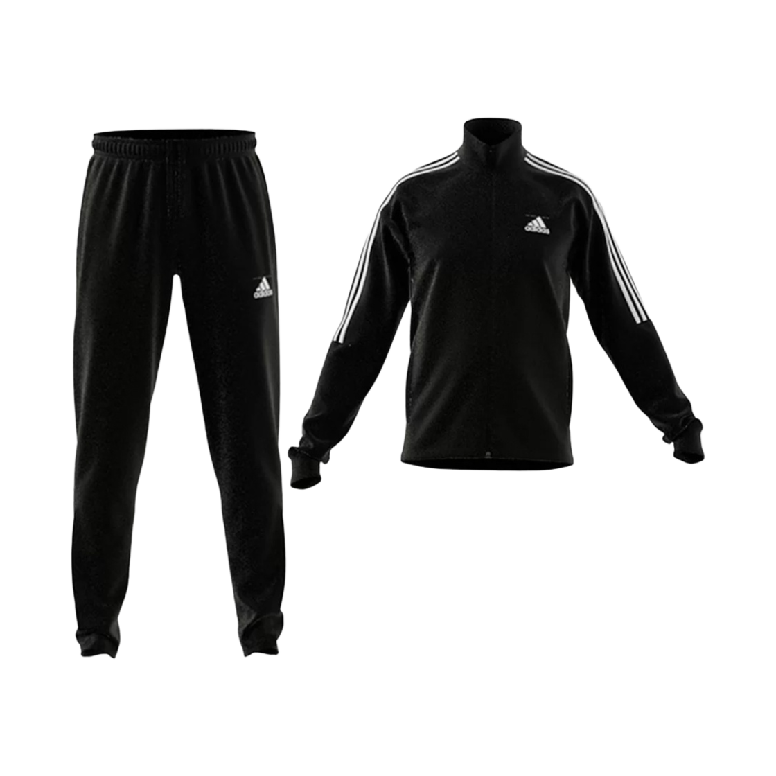 아디다스 에어로레디 세레노 컷 삼선 트랙 수트 블랙 화이트 - KR 사이즈(Adidas Aeroready Sereno Cut 3-Stripes Track Suit Black White - KR Sizing) - 1