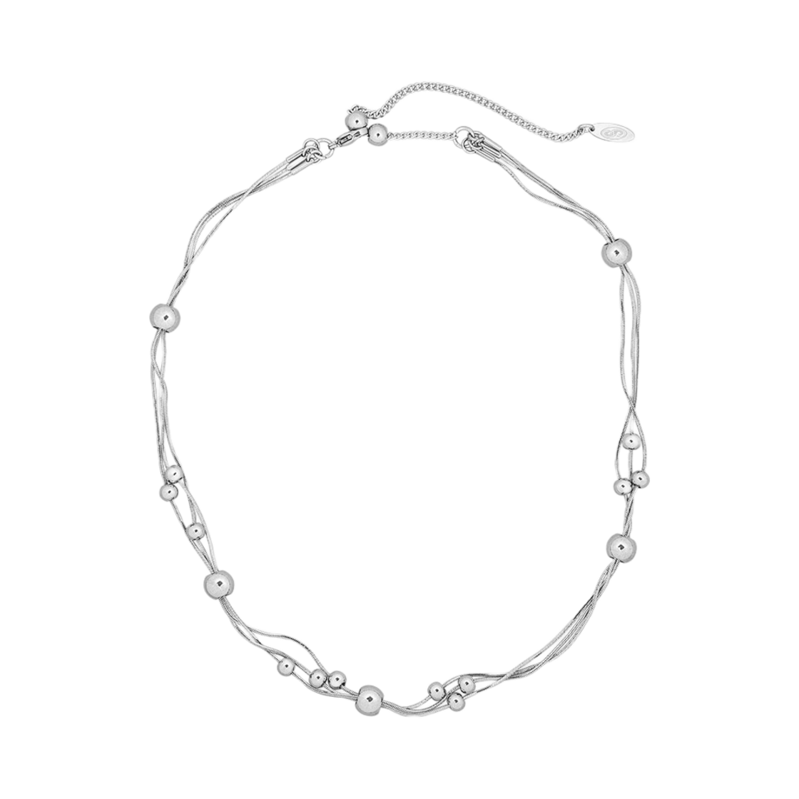 센티멍 넘버 567 볼 무브먼트 네크리스 실버(Sentiments No.567 Ball Movement Necklace Silver) - 1