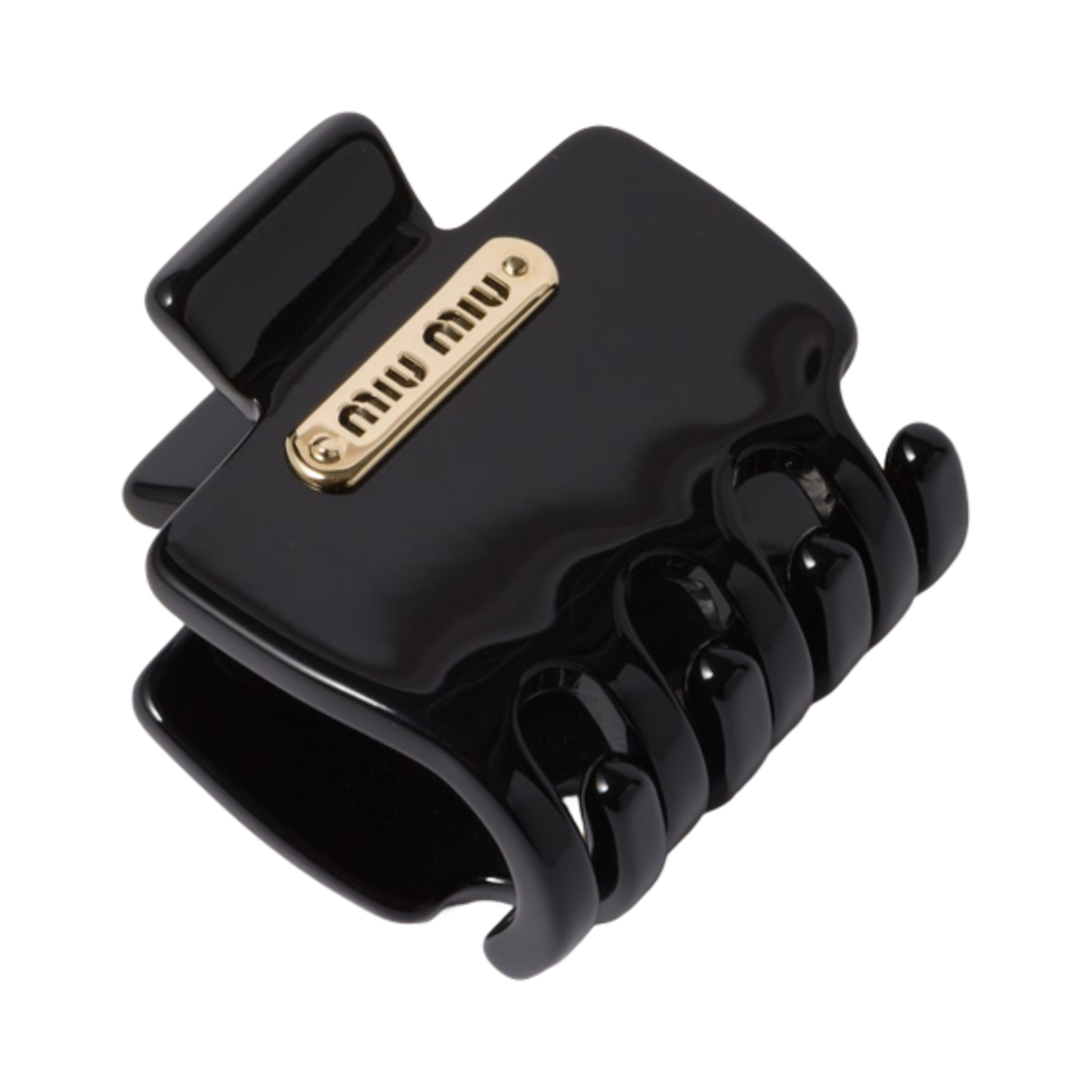 (W) 미우 미우 플렉시글라스 클립 블랙((W) Miu Miu Plexiglas Clip Black) - 2