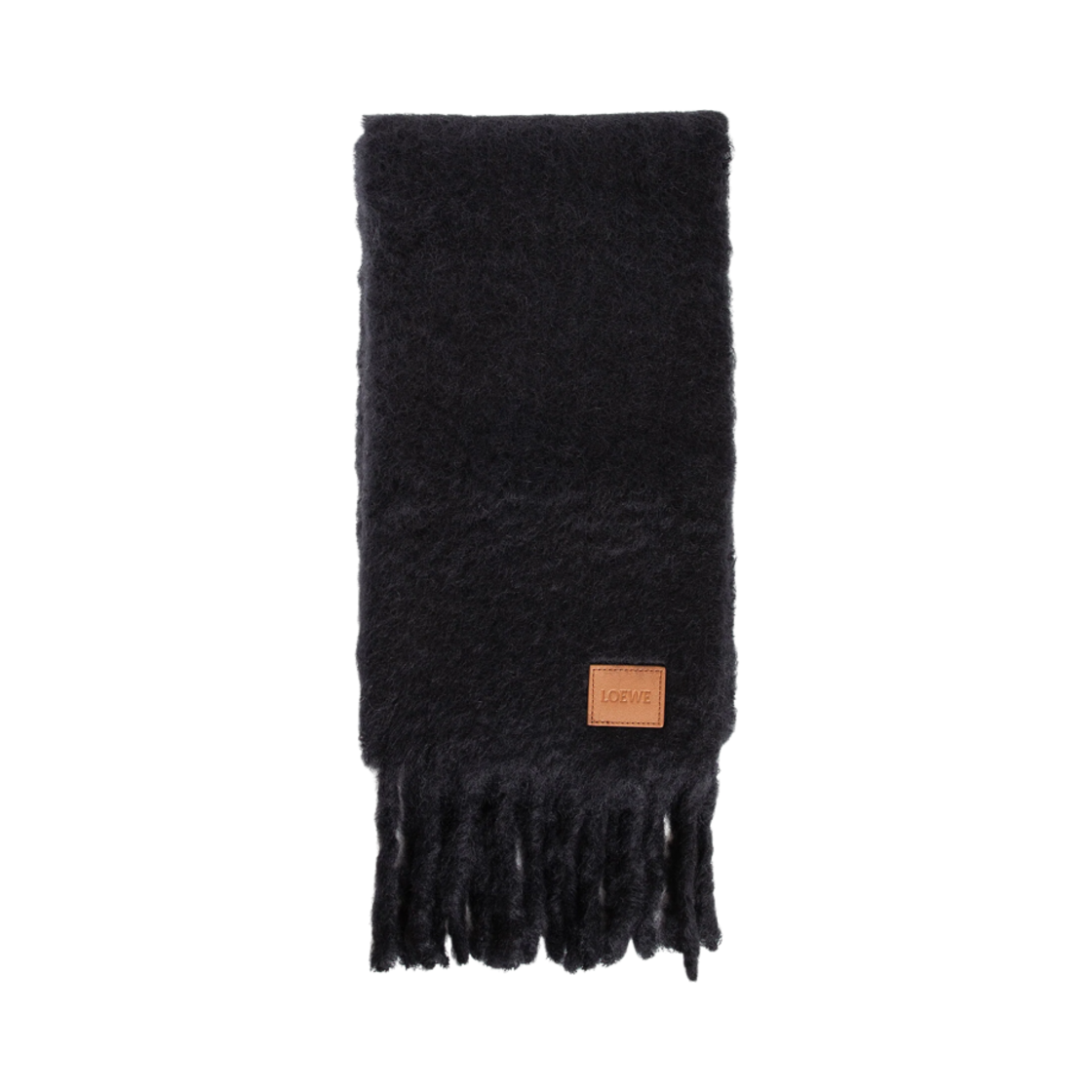 FSA6SS1X05-1100 Loewe Mohair Wool Muffler Black