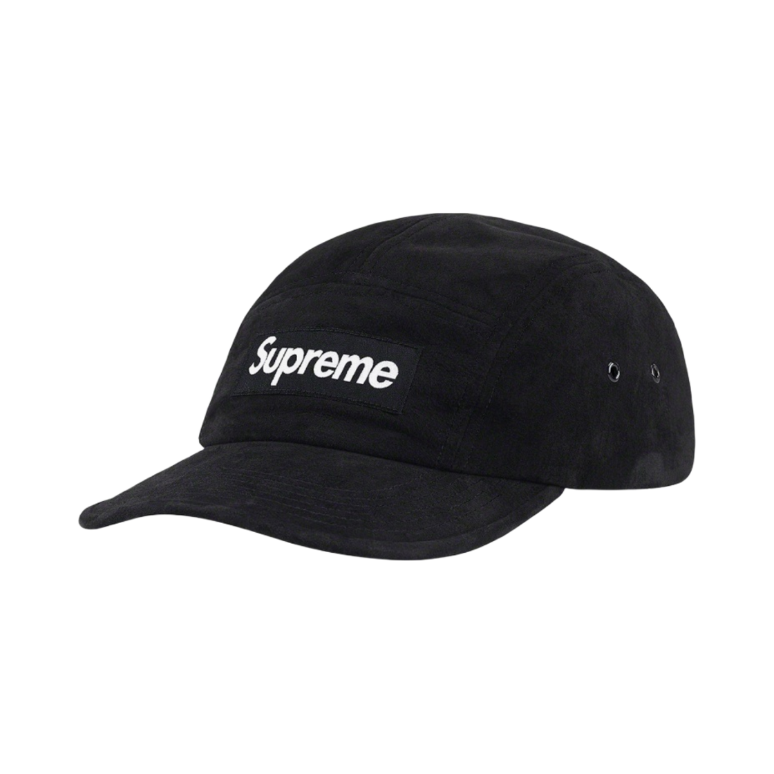 슈프림 스웨이드 캠프캡 블랙 - 23SS