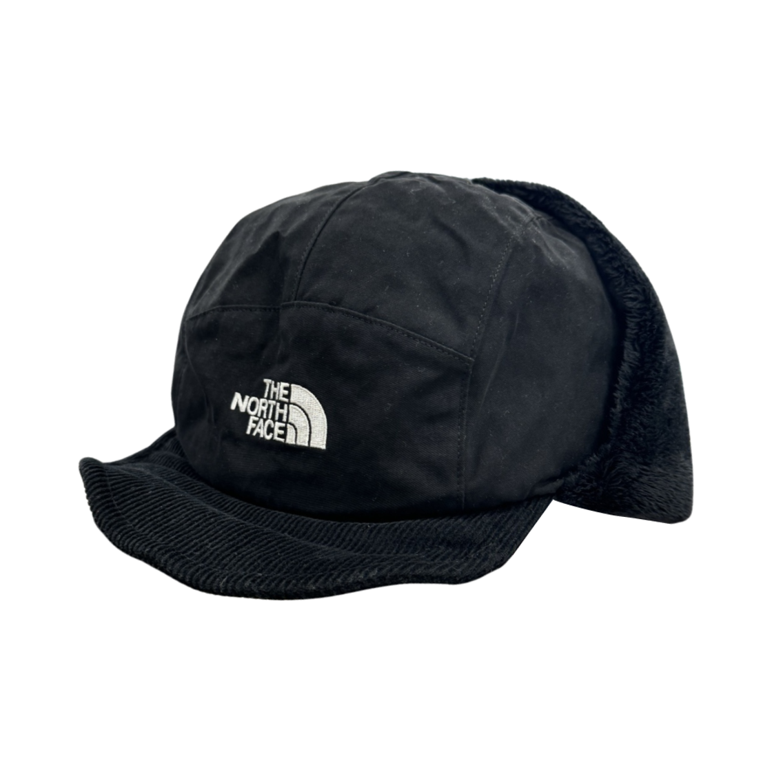 노스페이스 왁스드 코튼 이어머프 캡 블랙(The North Face Waxed Cotton Earmuff Cap Black)