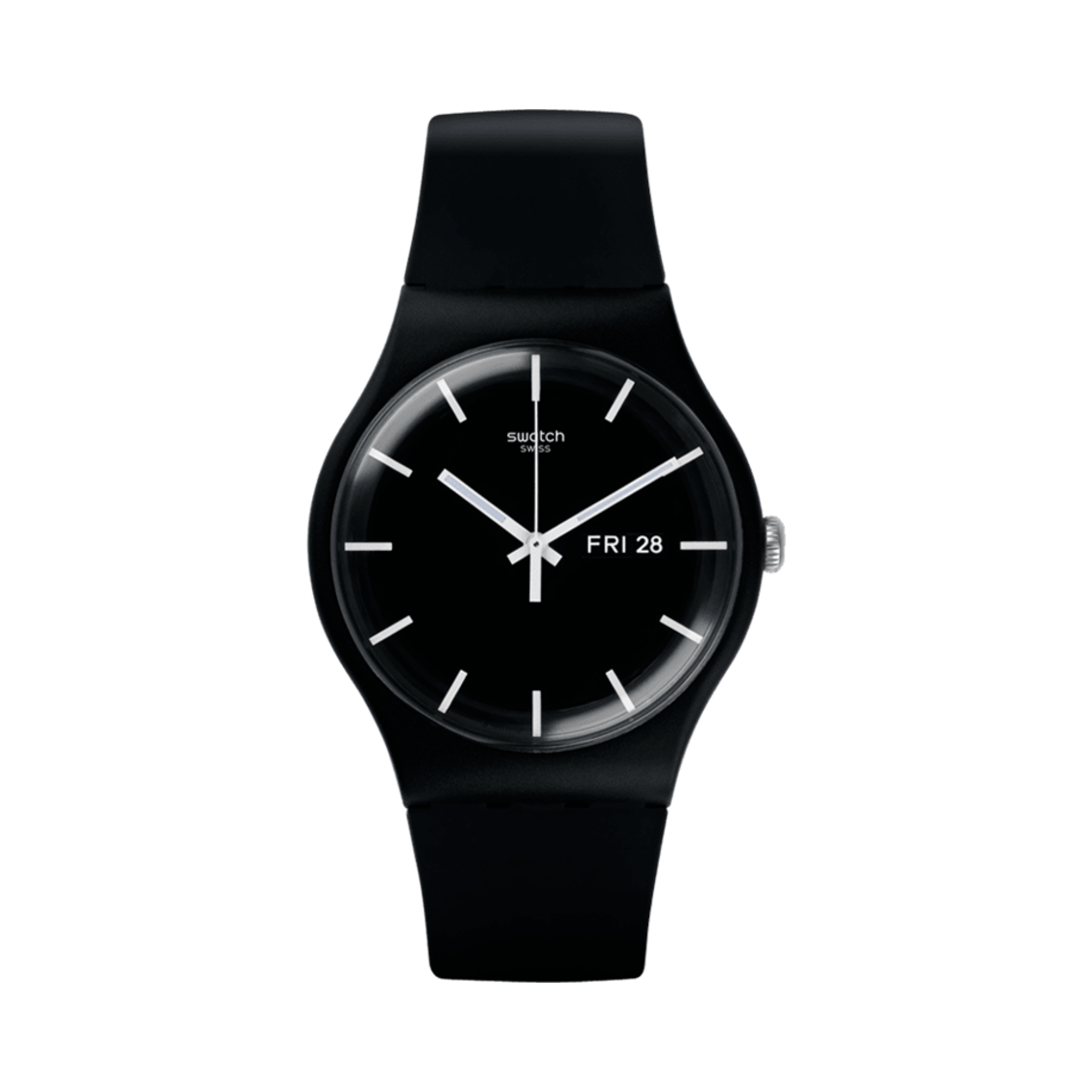 스와치 모노 블랙 41mm 쿼츠 블랙(Swatch Mono Black 41mm Quartz Black)
