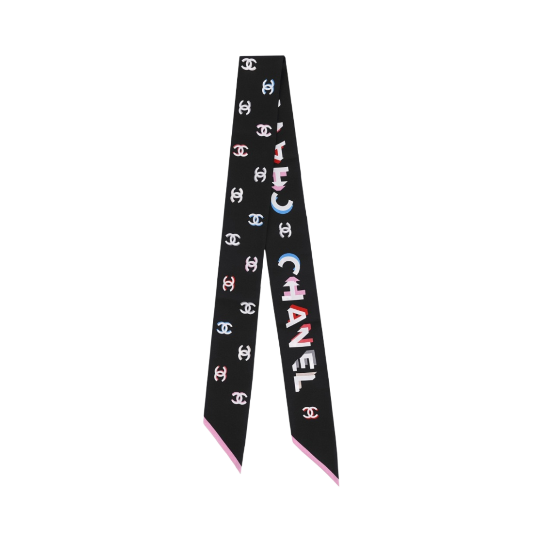 W) 샤넬 헤어밴드 실크 트윌 블랙 핑크 Chanel KREAM - Main Image