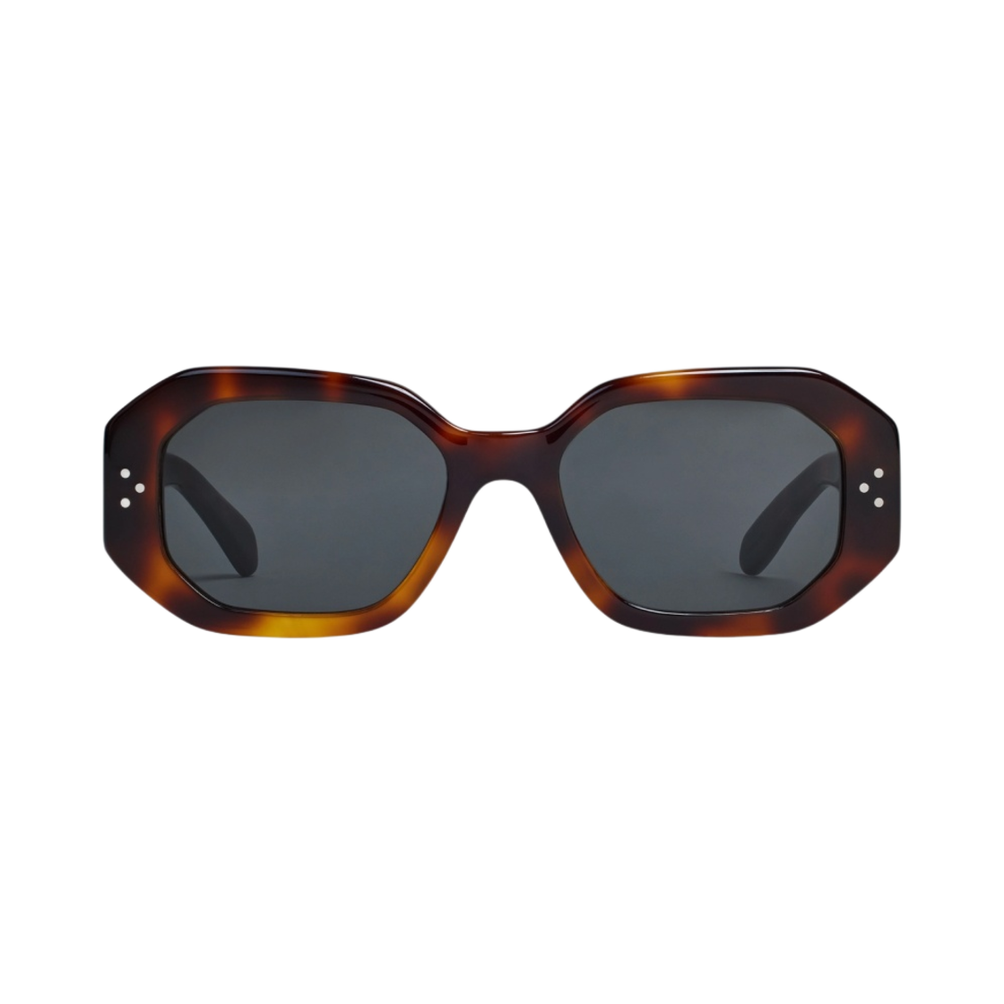 (W) 셀린느 스퀘어 S225 아세테이트 선글라스 클래식 하바나((W) Celine Square S255 Sunglasses in Acetate Classic Havana) - 1