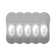 [3% 적립] (W) Aone Minimal Plain No-Show Socks 5-Pack Gray