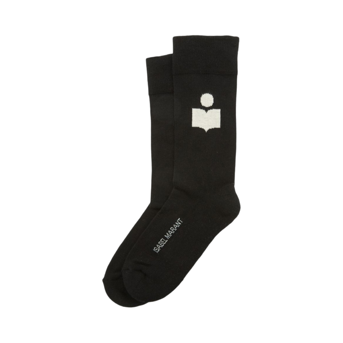 CT001JFA-A1C11A-01BK (W) Isabel Marant Siloki Logo Socks Black - 23SS