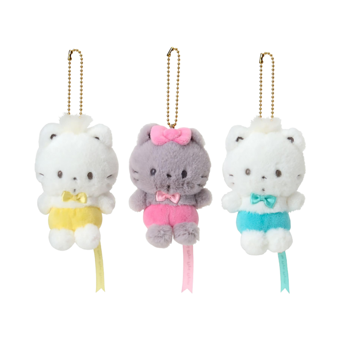 466140 Sanrio Neko Club Nyaninyunyenyon Mascot Holder (Set of 3)
