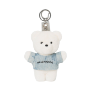 Millo Archive Fluppy Point Bear Key Ring Ivory