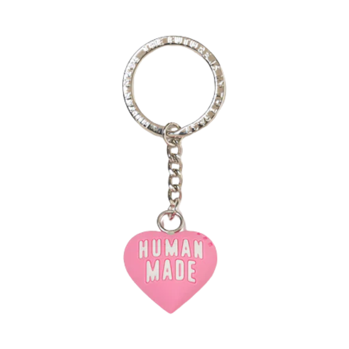 HM27GD096/HM29GD154 Human Made Heart Rubber Key Chain Pink