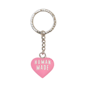 Human Made Heart Rubber Key Chain Pink