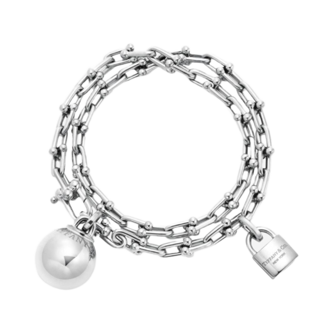 티파니 앤 코 티파니 하드웨어 랩 브레이슬릿 실버(Tiffany & Co. Tiffany Hardwear Wrap Bracelet Silver) - 1