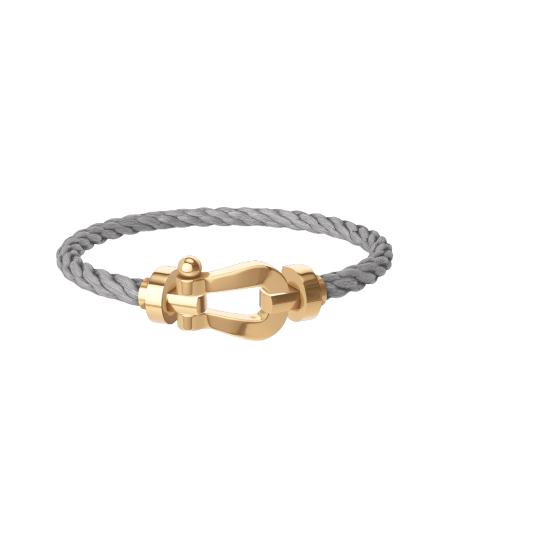 프레드 포스텐 스틸 케이블 브레이슬릿 라지 18K 옐로우 골드(Fred Force 10 Steel Cable Bracelet Large 18K Yellow Gold)