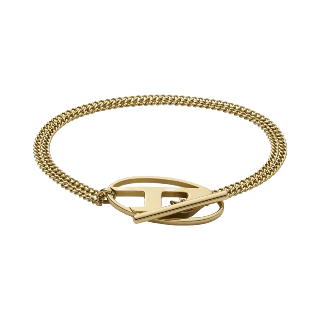 DX1511710 Diesel Dx1511710 Gold-Tone Stainless Steel Chain Bracelet Gold