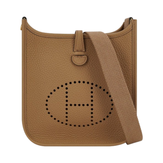 Hermes Evelyne 16 Amazone Bag Clemence & Gold Chai