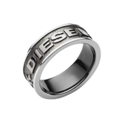 Diesel Dx1108 Stainless Steel Band Ring Silver