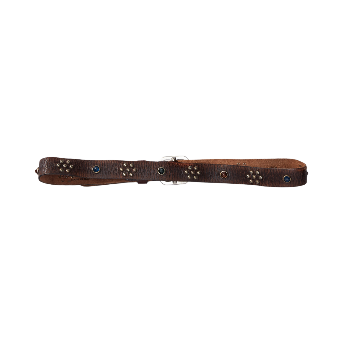더블알엘 라스코 스터드 레더 벨트 빈티지 블랙(Double RL Lasco Studded Leather Belt Vintage Black) - 3