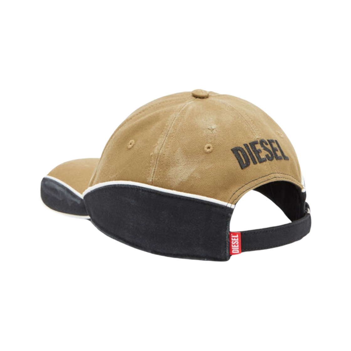 DIESEL | C-DALE CAP RED A12713 0GGAR 42A キャップ 디젤 C-데일 디스트레스드 컬러블록 베이스볼 캡 브라운