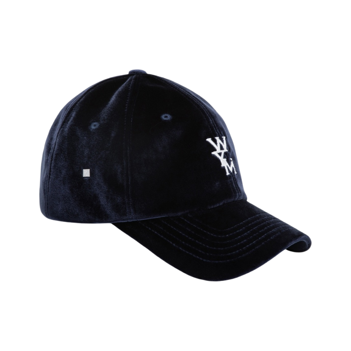 W233AC51993N Wooyoungmi Velvet Logo Ball Cap Navy - 23FW - #2