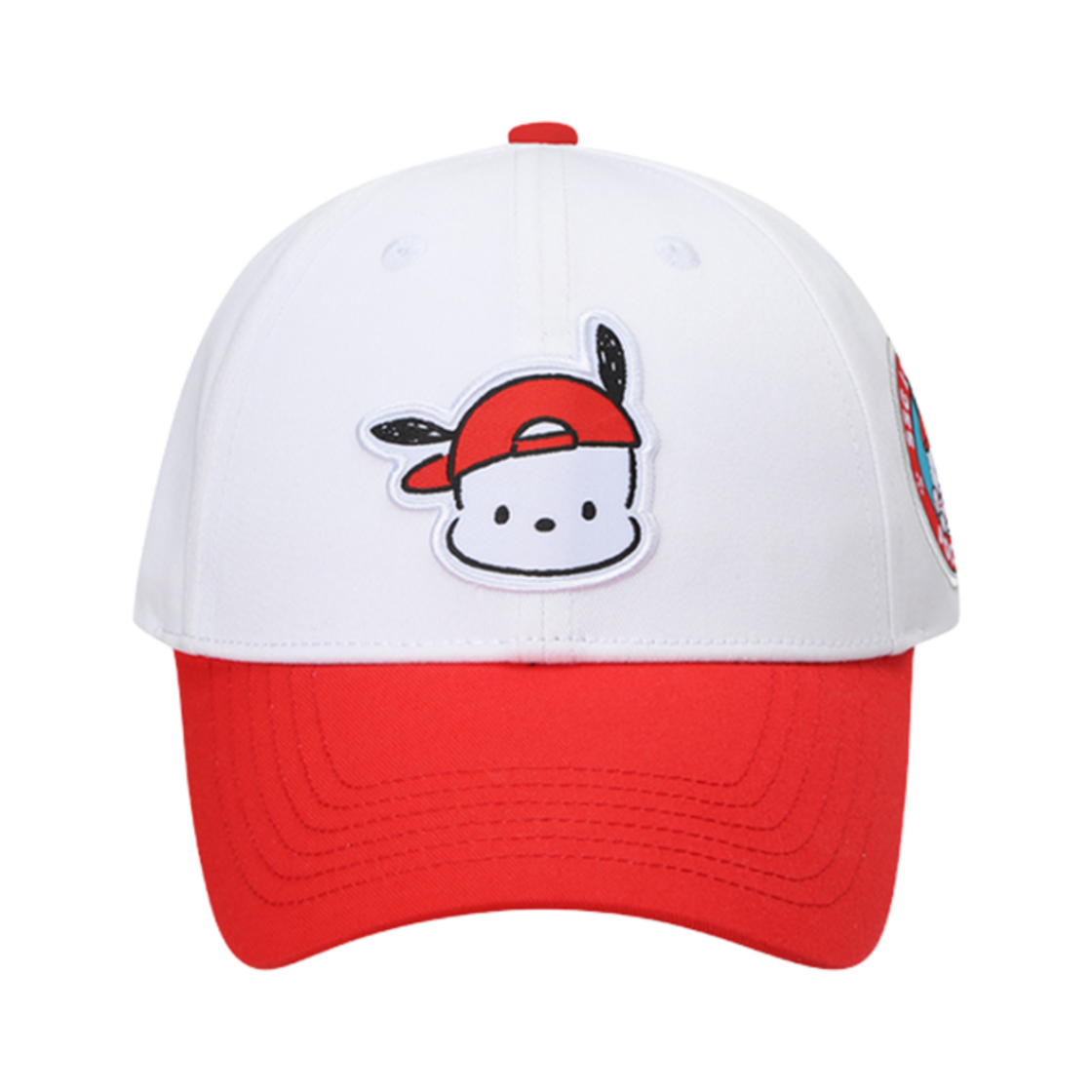 SSG 랜더스 x 포차코 볼캡 화이트 레드(SSG Landers x Pochacco Ball Cap White Red)
