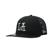Stussy LA Mesh Back New Era Cap Black