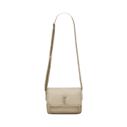 Saint Laurent Niki Small Messenger in Nylon Grey Hay