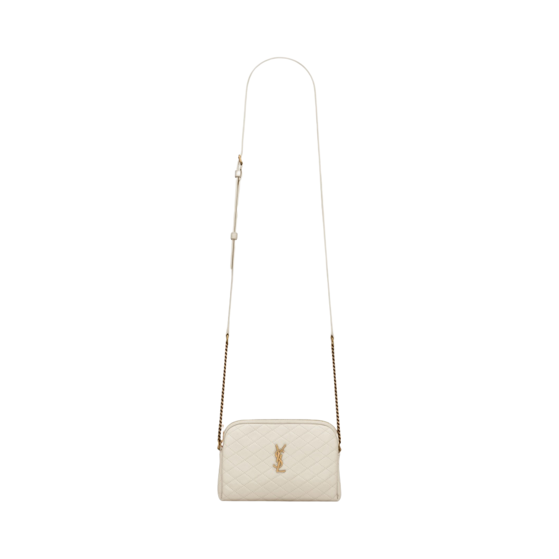 생로랑 가비 체인 파우치 퀼티드 램스킨 블랑 빈티지(Saint Laurent Gaby Chain Pouch in Quilted Lambskin Blanc Vintage) - 1