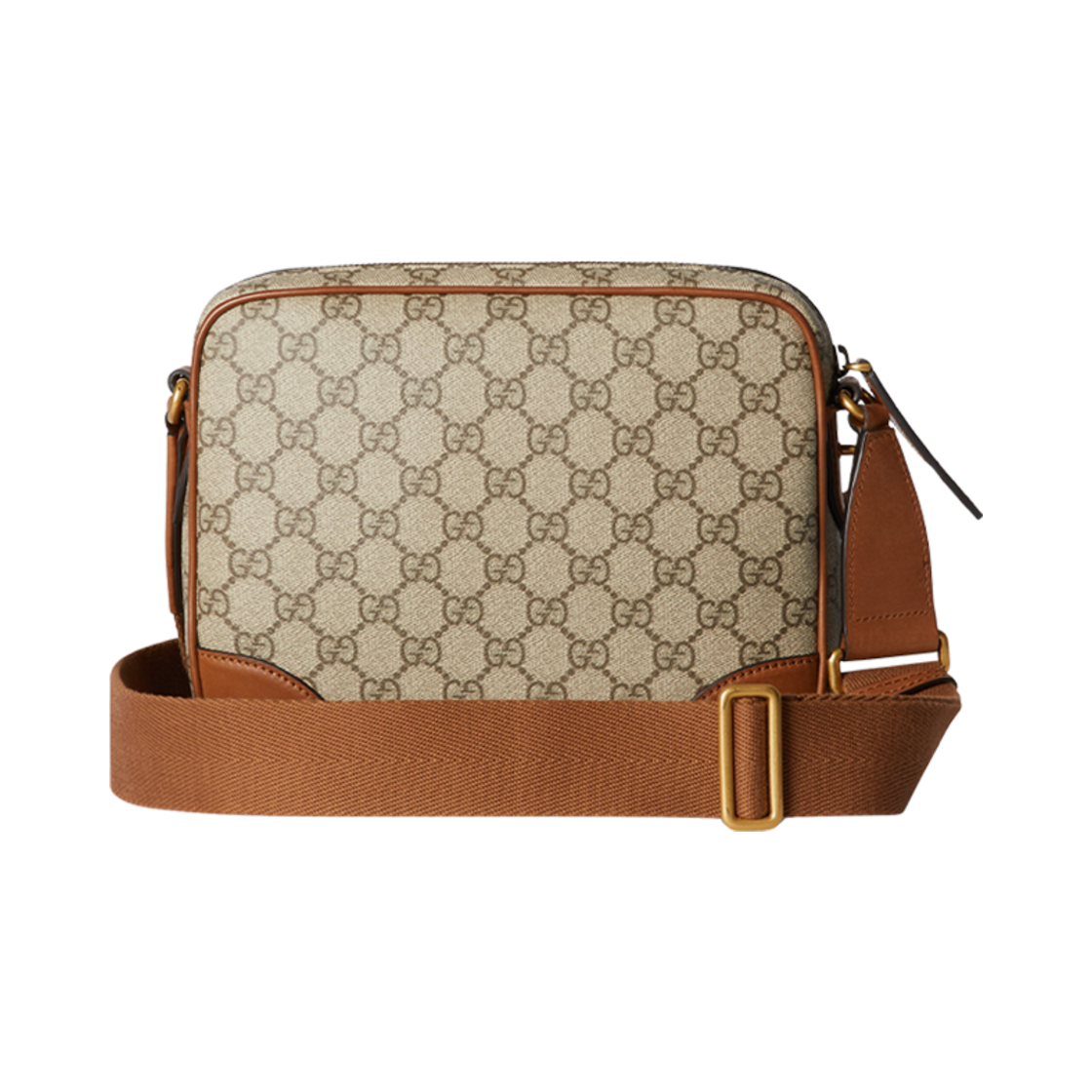 구찌 GG 엠블럼 미디움 크로스바디백 베이지 다크 브라운(Gucci GG Emblem Medium Crossbody Bag Beige Dark Brown) - 3