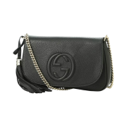 Gucci Soho Tassle Crossbody Bag Black