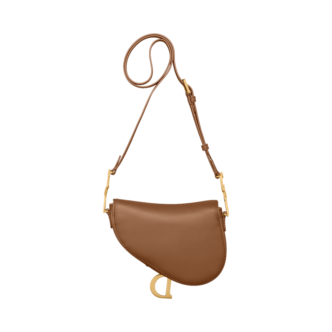 디올 미니 소프트 새들백 스트랩 스무스 카프스킨 카멜 빈티지(Dior Mini Soft Saddle Bag with Strap Smooth Calfskin Camel Vintage) - 3