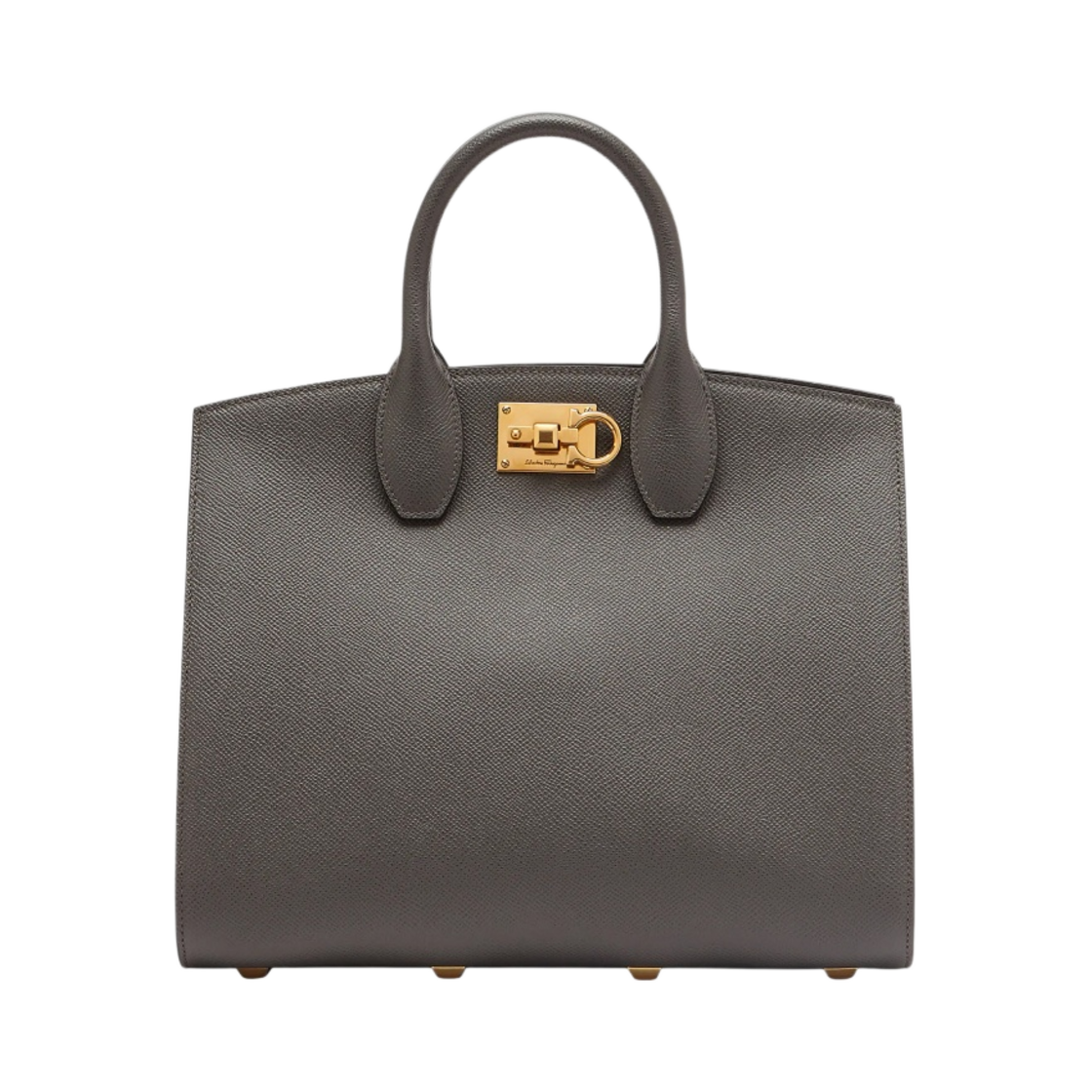 210398-745044 Ferragamo Medium Studio Box Bag Sparrow - 대표 이미지 #1