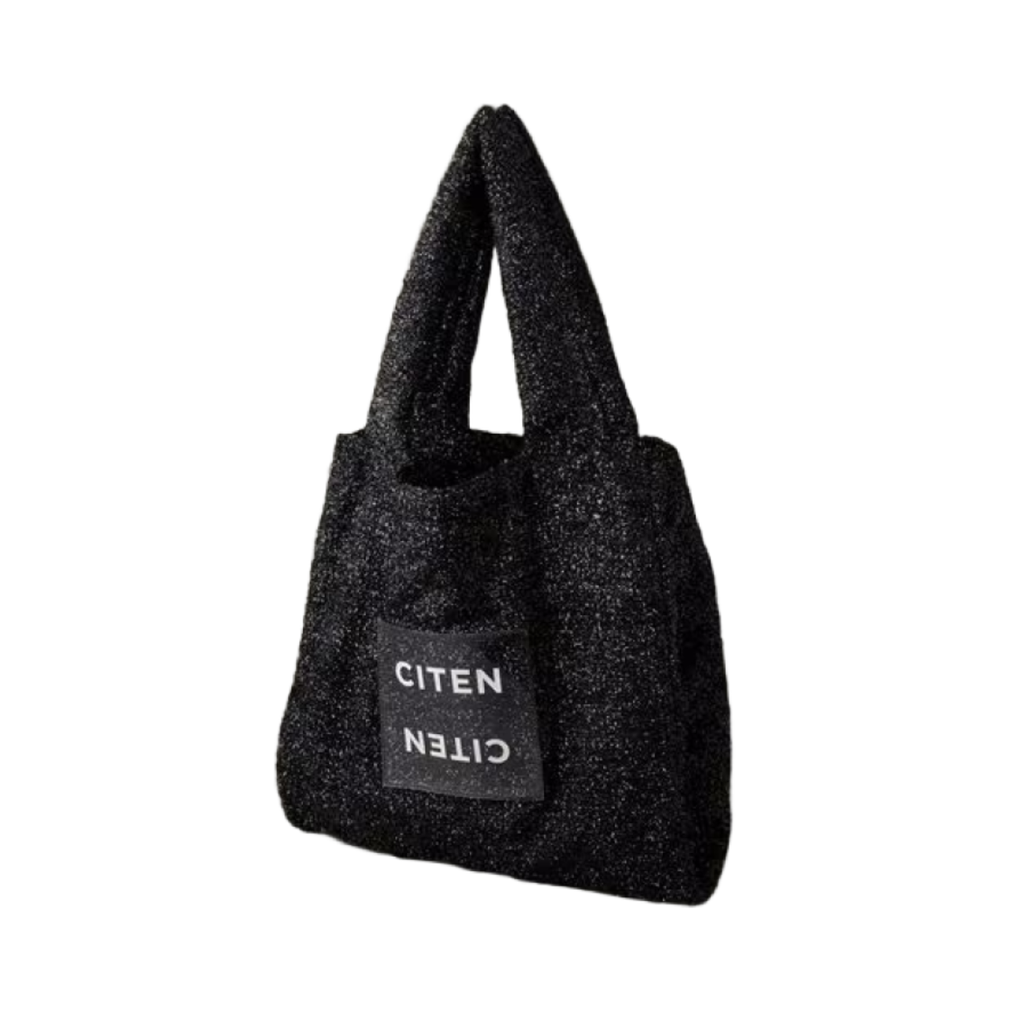 시텐 스파클리 클리어 로고 토트백 블랙(Citen Sparkly Clear Logo Tote Bag Black) - 2