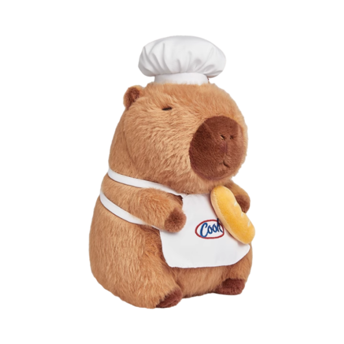 더 그린 파티 카피바라 셰프 바게뜨 봉제 인형 브라운(The Green Party Capybara Chef with Baguette Plush Doll Brown)