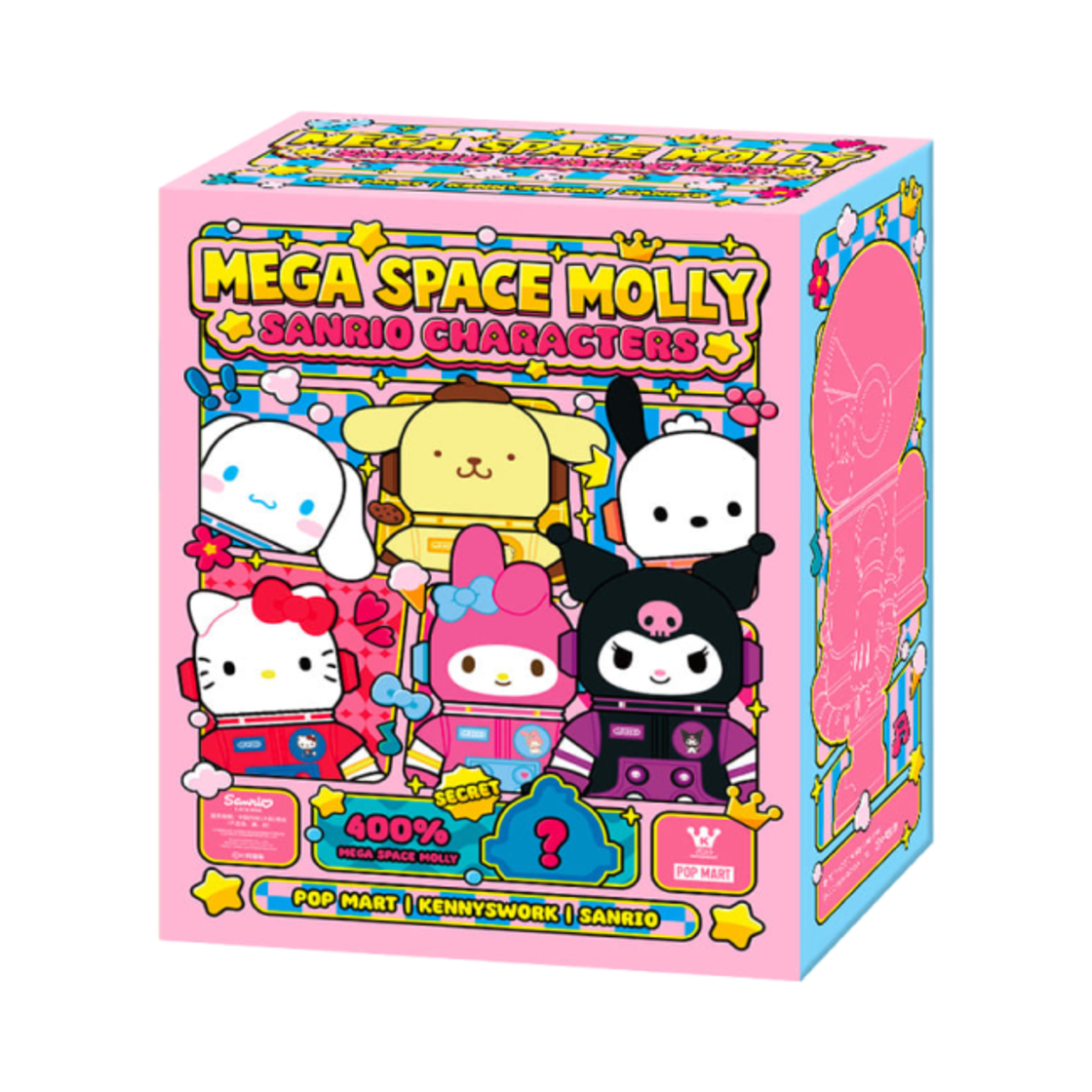 팝마트 메가 스페이스 몰리 산리오 미개봉 랜덤박스 400% (1개입)(Pop Mart Mega Space Molly Sanrio Sealed Case 400% (1 Blind Box))