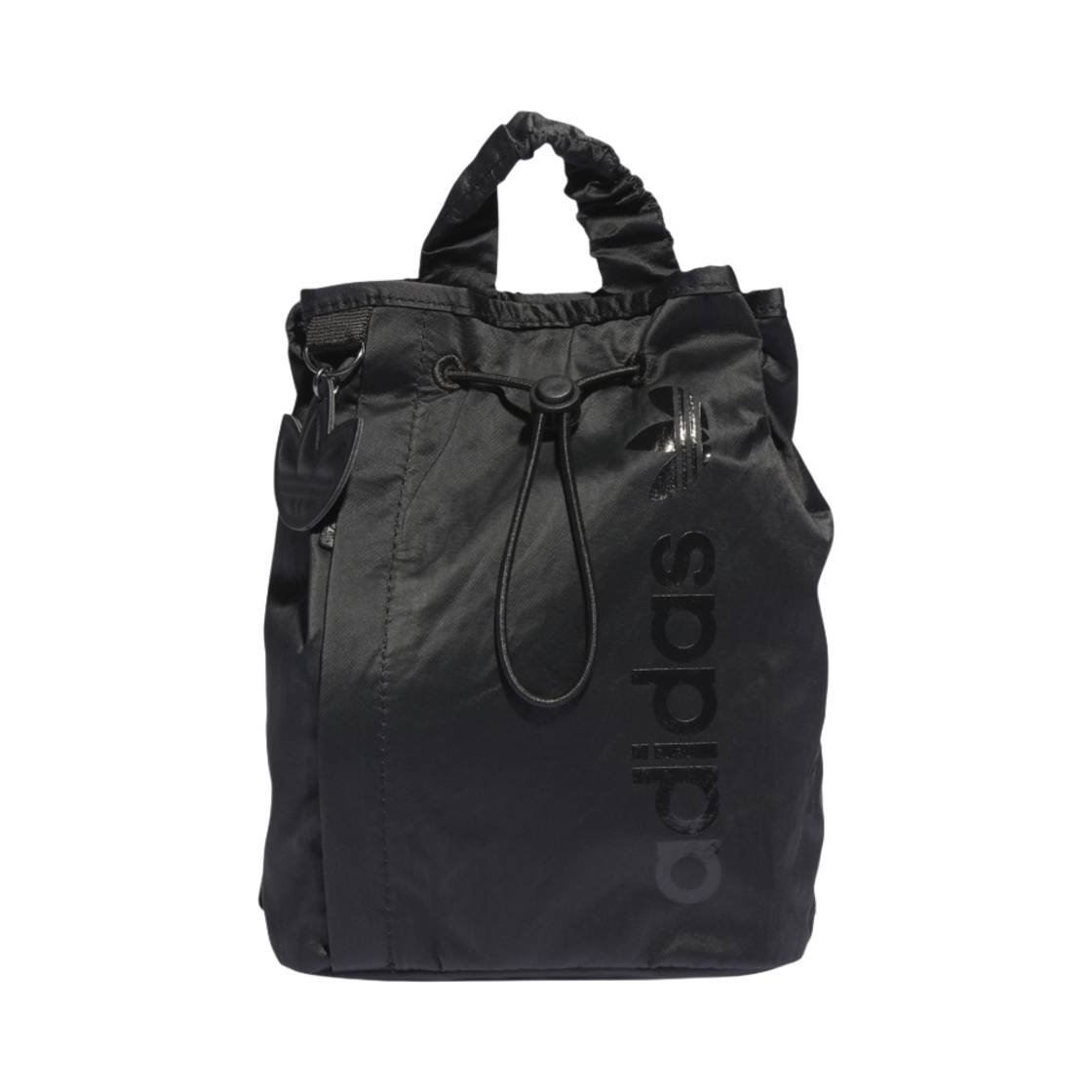 아디다스 사틴 미니 버킷 백팩 블랙