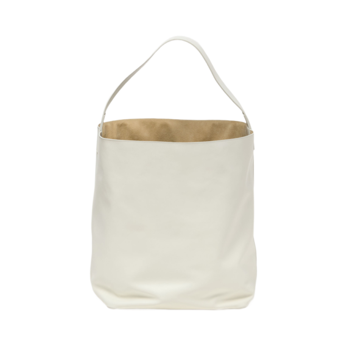 A25SB01AE Auralee Leather Big Shoulder Bag Made By Aeta White
