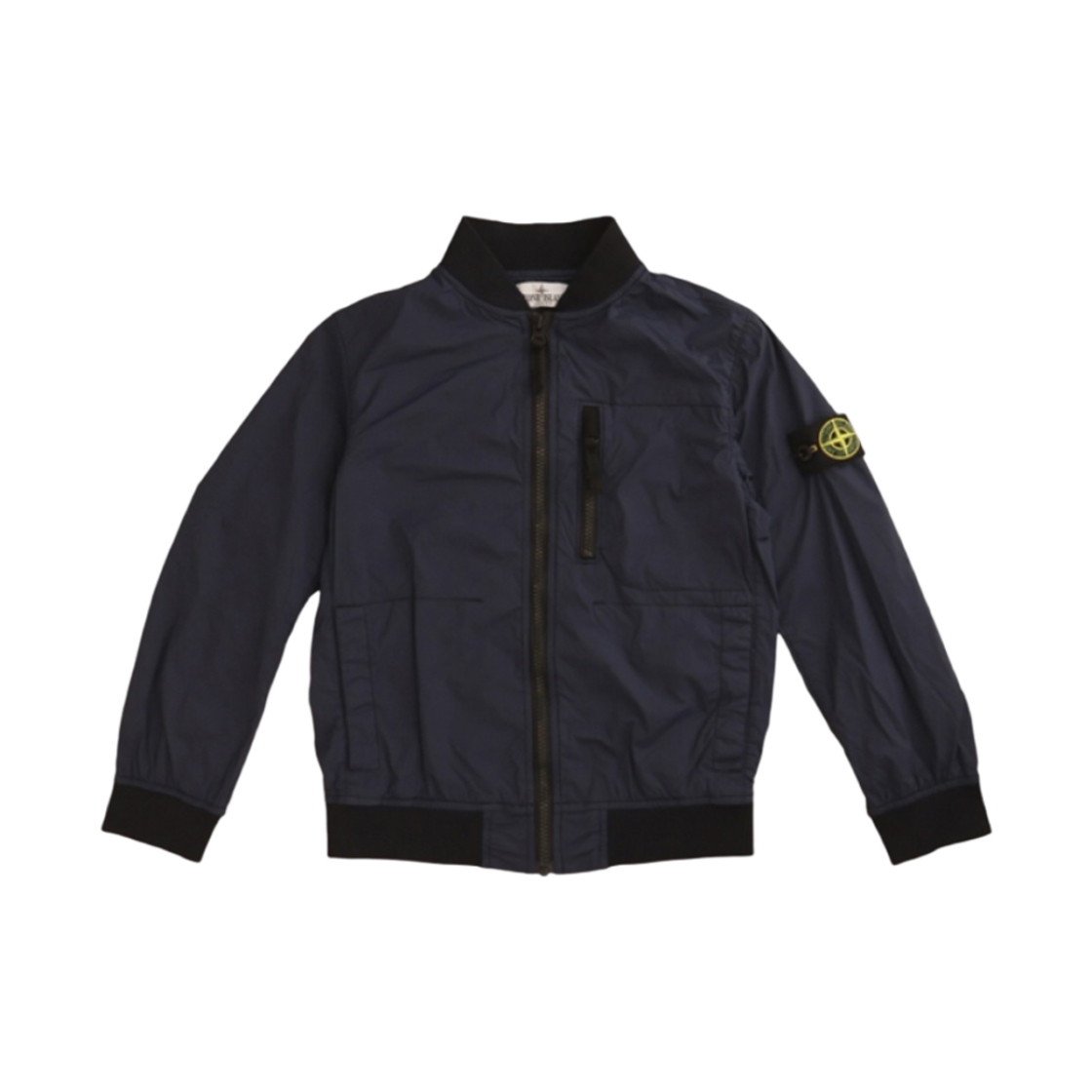 781640432-V0020 (Kids) Stone Island 40432 Stretch Lightweight Matte Nylon Bomber Jacket Navy Blue - 23SS